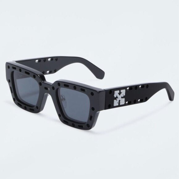 Off-White Accessories - NEW OFF-WHITE SQUARE SUNGLASSES MERCER 007 BLACK GREY OFF-WHITE WOMEN EYEWEAR